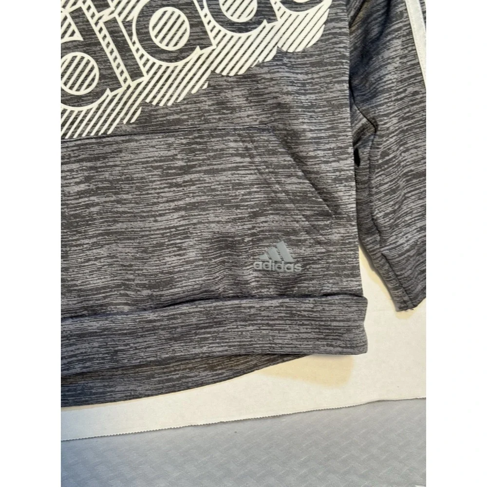 Adidas Toddler 3T‎ Hoodie Grey Pullover Sweatshirt Logo - Picture 7 of 13
